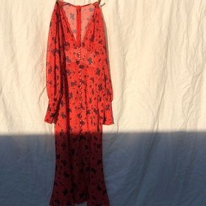 Free People long sheer dress